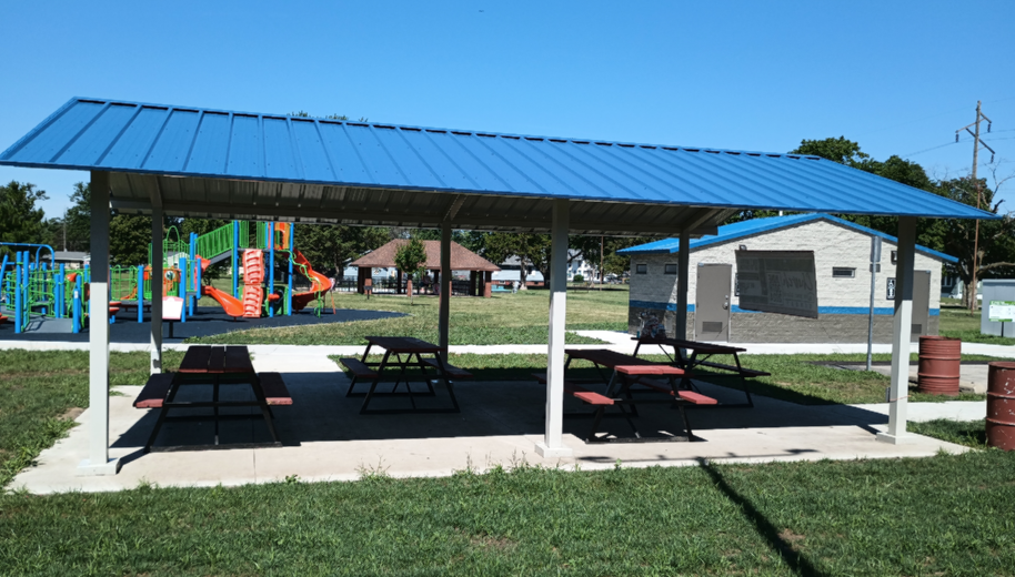 picnic shelter in a park